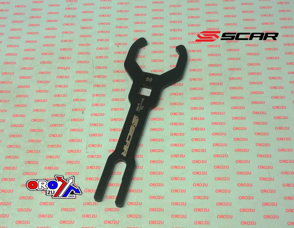 FORK CAP WRENCH 04-26 HONDA CRF KAWASAKI KX SUZUKI RM RM-Z DR-Z RMX 50mm SHOWA OHLINS SCAR CFS