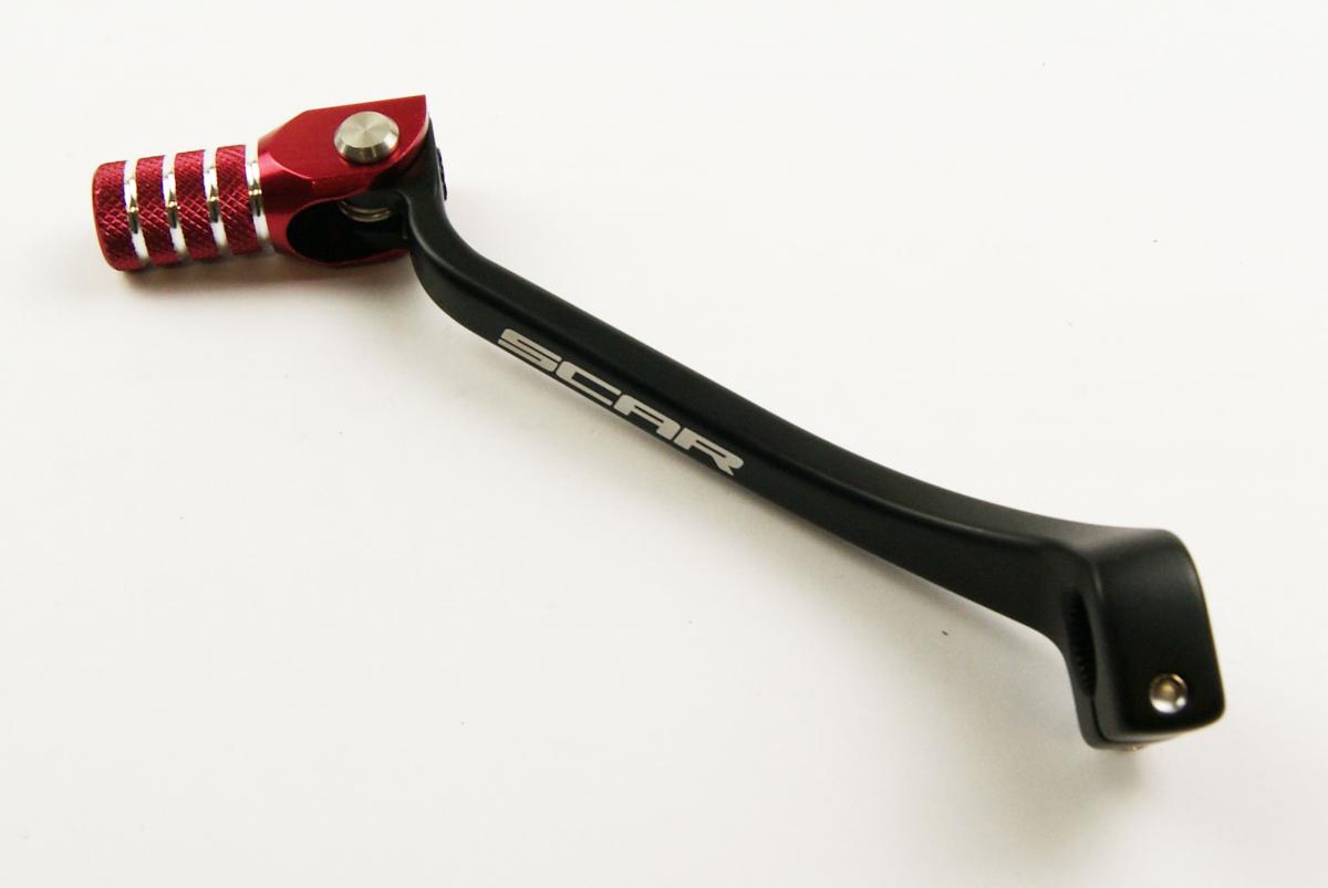 GEAR SHIFT LEVER RED TIP 17-26 HONDA CRF 250 450 L R RL RWE RX X ALUMINIUM 700-MKE-305 SCAR GSL121