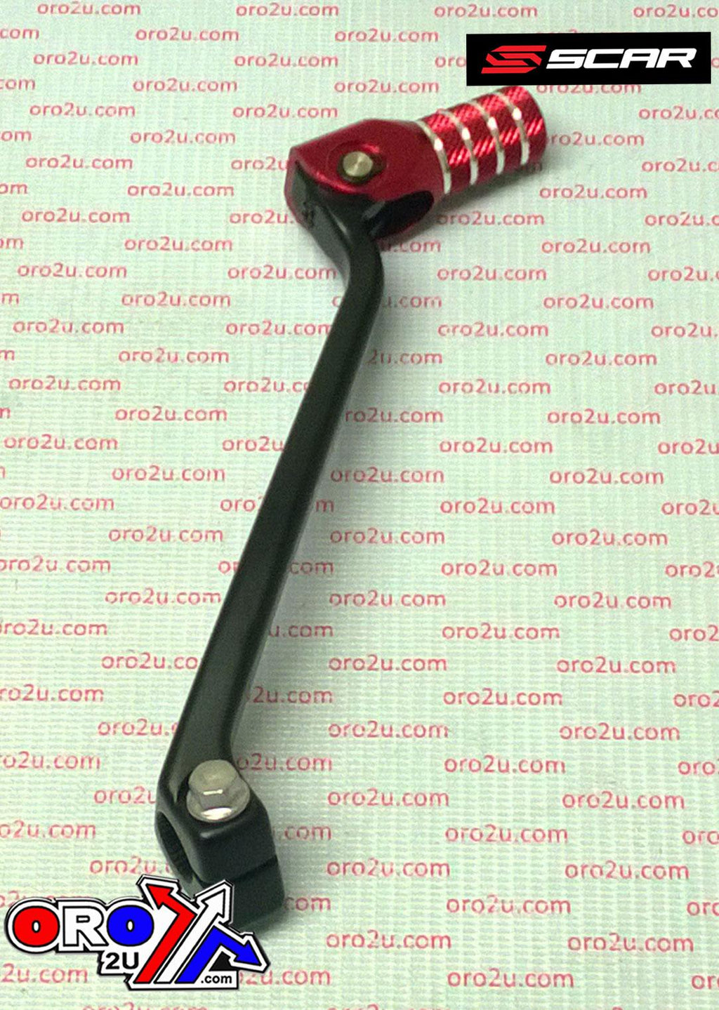 GEAR SHIFT LEVER RED TIP 17-26 HONDA CRF 250 450 L R RL RWE RX X ALUMINIUM 700-MKE-305 SCAR GSL121