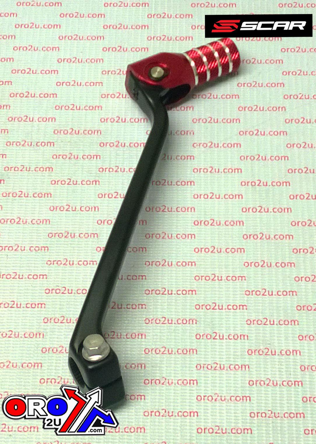 GEAR SHIFT LEVER RED TIP 17-26 HONDA CRF 250 450 L R RL RWE RX X ALUMINIUM 700-MKE-305 SCAR GSL121