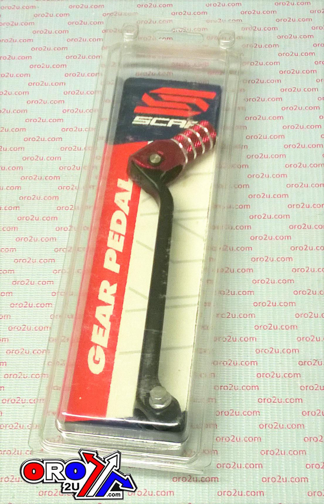 GEAR SHIFT LEVER RED TIP 17-26 HONDA CRF 250 450 L R RL RWE RX X ALUMINIUM 700-MKE-305 SCAR GSL121