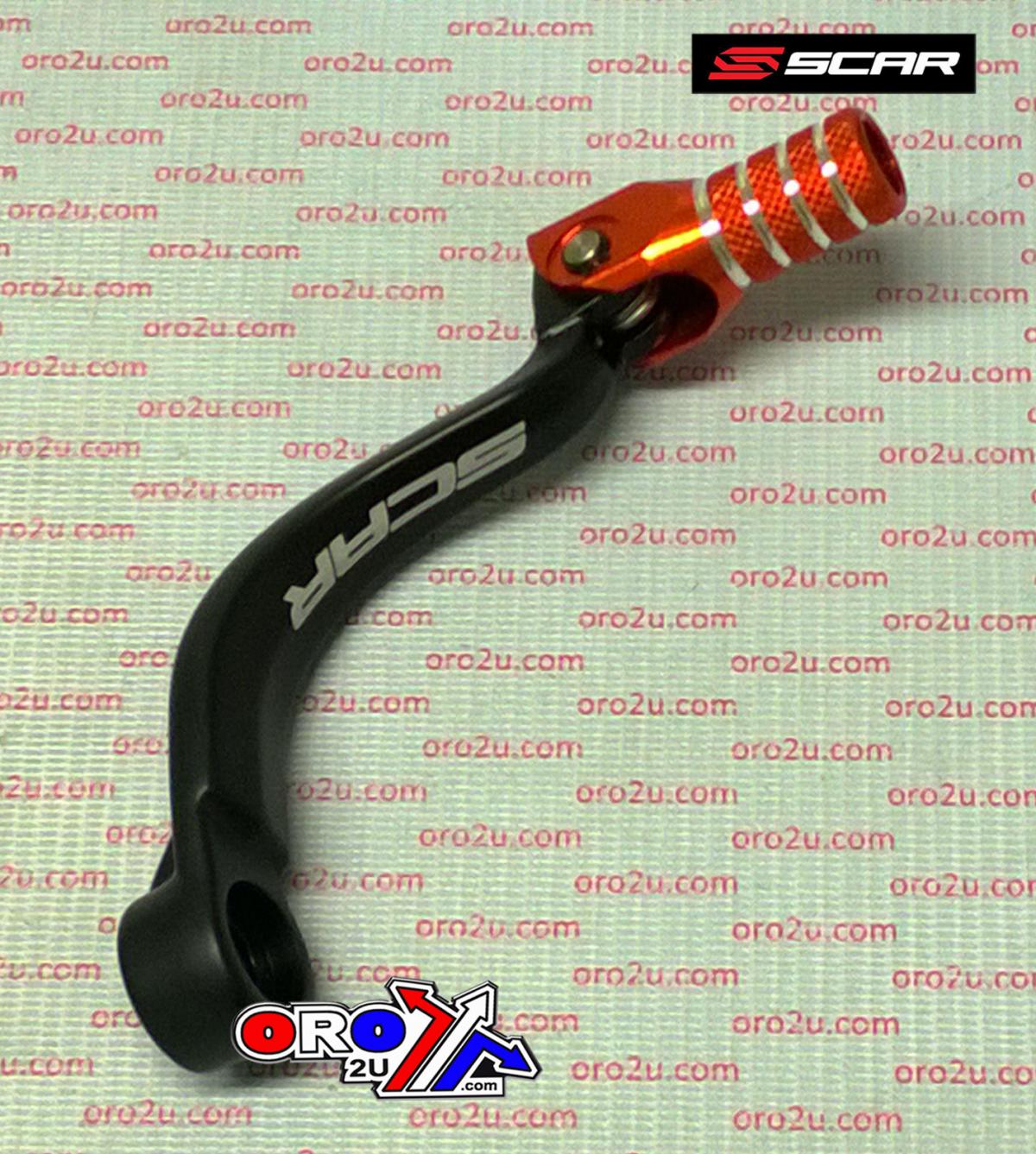GEAR SHIFT LEVER ORANGE TIP 17-26 GASGAS HUSQVARNA KTM MC TC TE SX XC EXC 85 125 150 SCAR GSL515