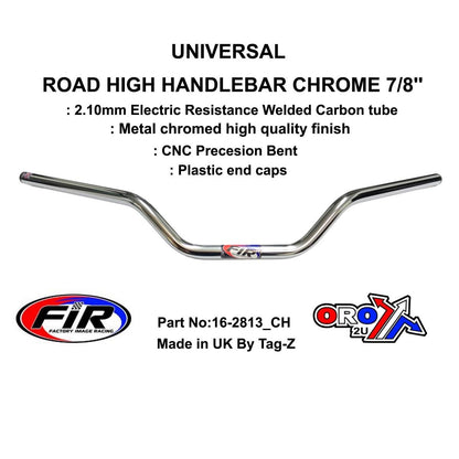 ROAD MEDIUM HANDLEBAR 7/8'', METAL CHROME PLATED FINISH, / REN REF : 755-01