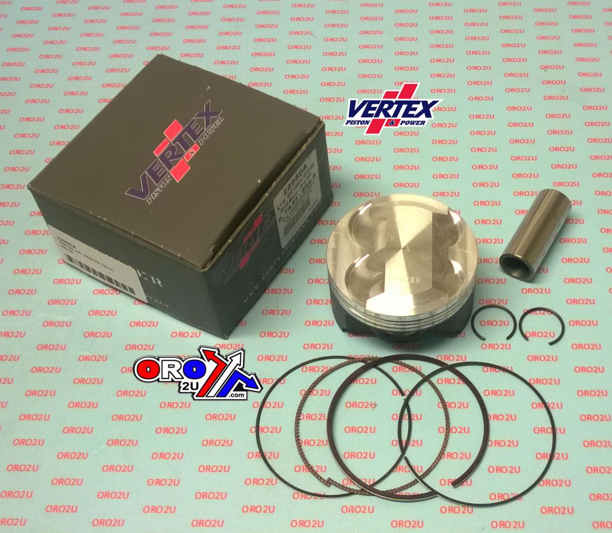 PISTON KIT VERTEX 75.0 B BETA RR 250 05-07, VERTEX 22980B KTM EXC 250 01-06 HC