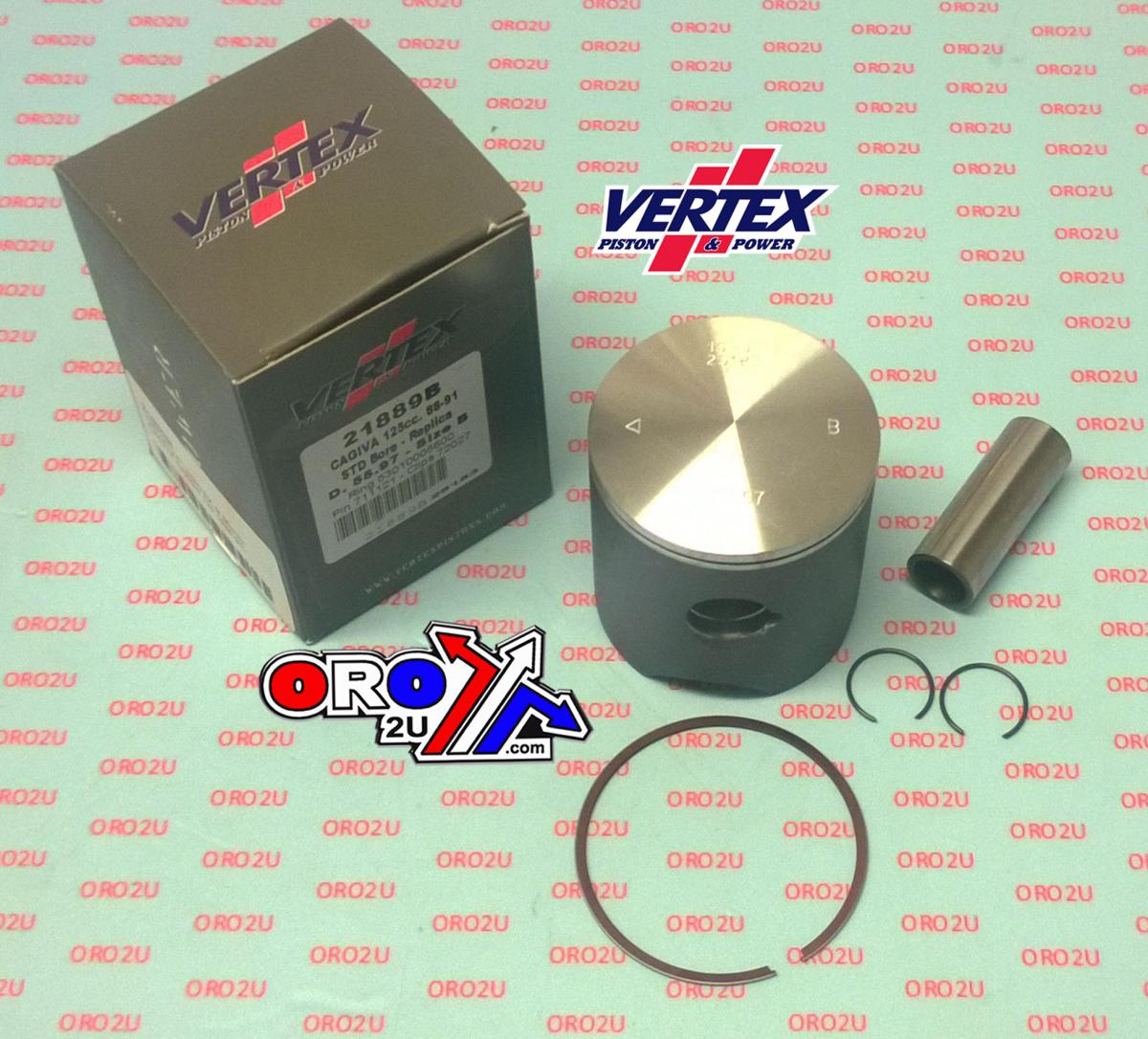 PISTON KIT VERTEX C 56 CAGIVA CROSS 125 88-91, VERTEX 21889C HUSKY CR/WR 125 88-91