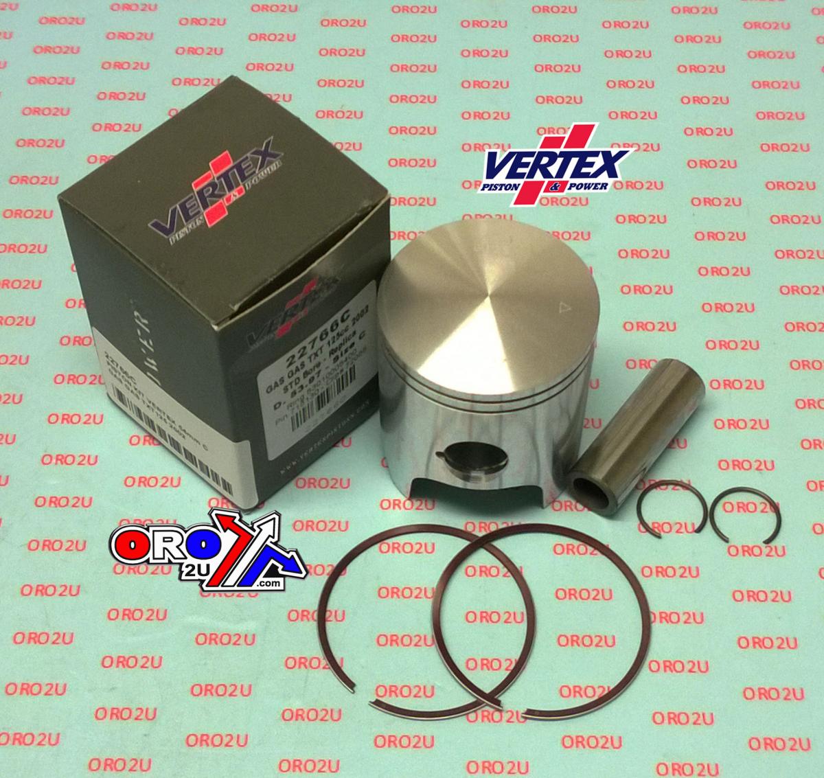 PISTON KIT VERTEX 54.0 B GAS GAS TXT 125 02-21, VERTEX 22766B