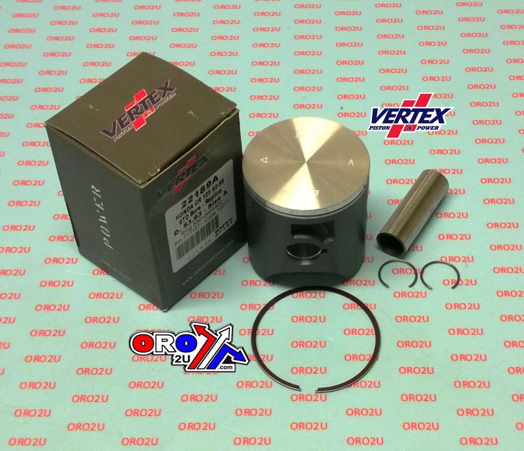 PISTON KIT VERTEX 54 E HONDA CR 125 92-99, VERTEX 22189E