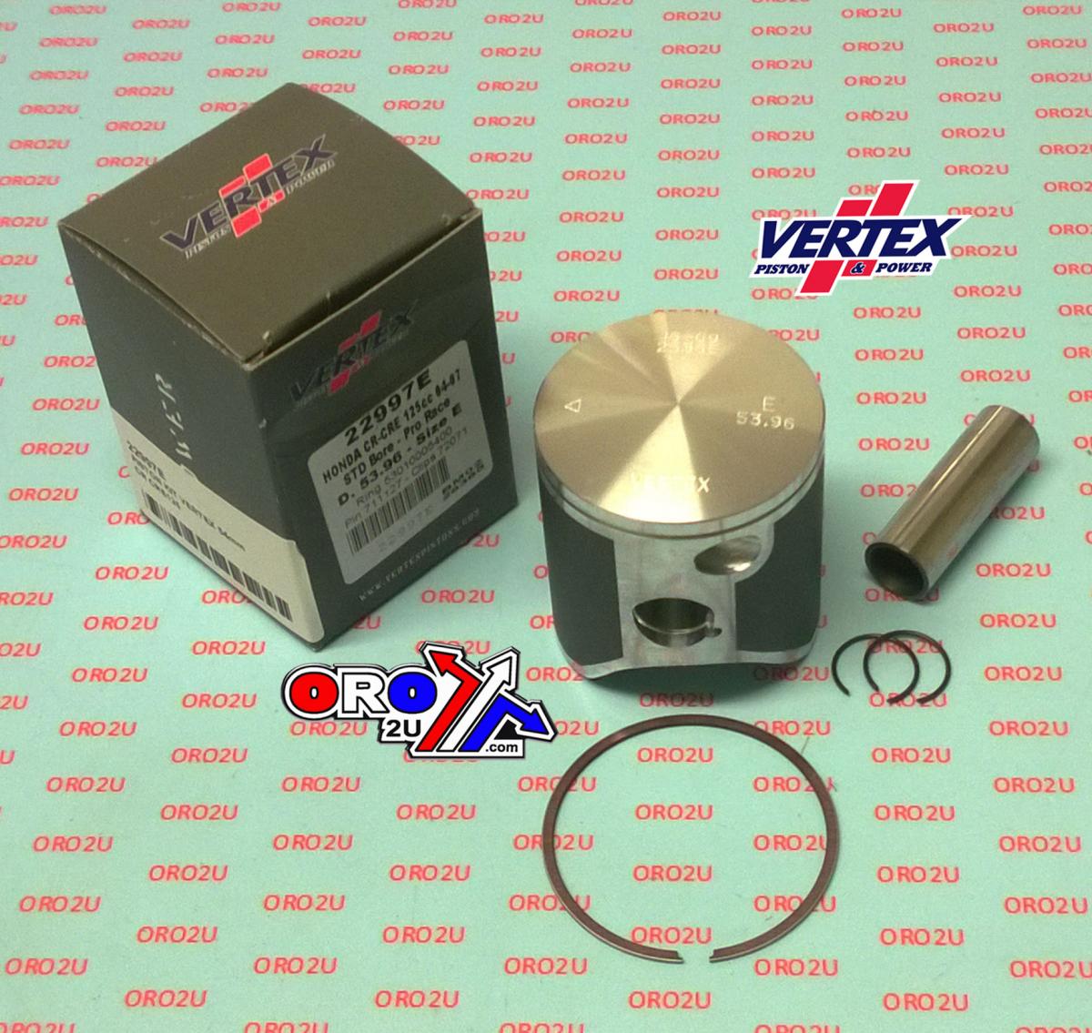 PISTON KIT VERTEX 54.0 C HONDA CR/CRE 125 04-07 PRO RACE, VERTEX 22997C