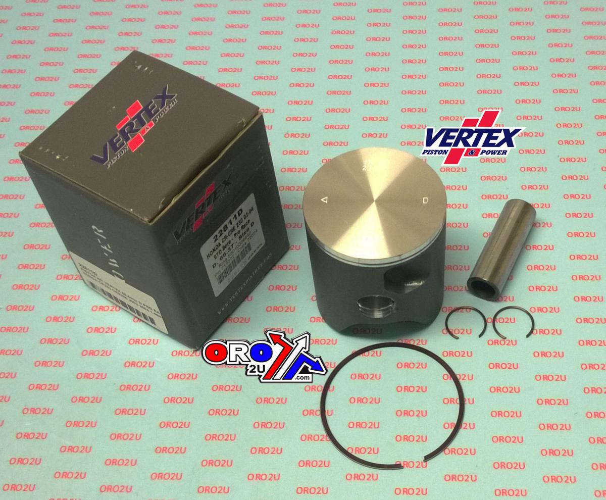 PISTON KIT VERTEX 66.4 D HONDA CR/CRE 250 02-04 PRO RACE, VERTEX 22811D SINGLE RING