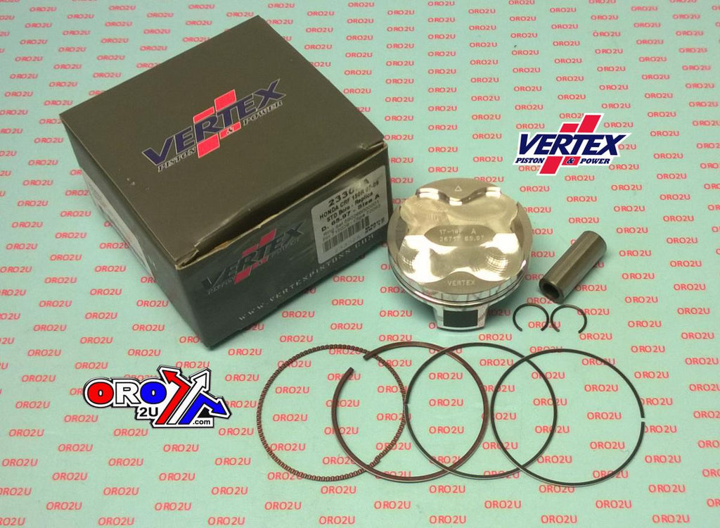 PISTON KIT VERTEX 66.0 A HONDA CRF 150 07-09, VERTEX 23302A COMPR 11,7:1