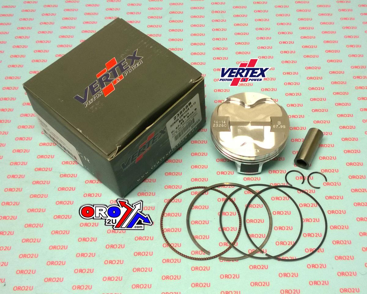 PISTON KIT VERTEX 68.0 A HONDA CRF 150 12-22, VERTEX 23868A OS+2.00 BIG BORE COMPR 11,7:1
