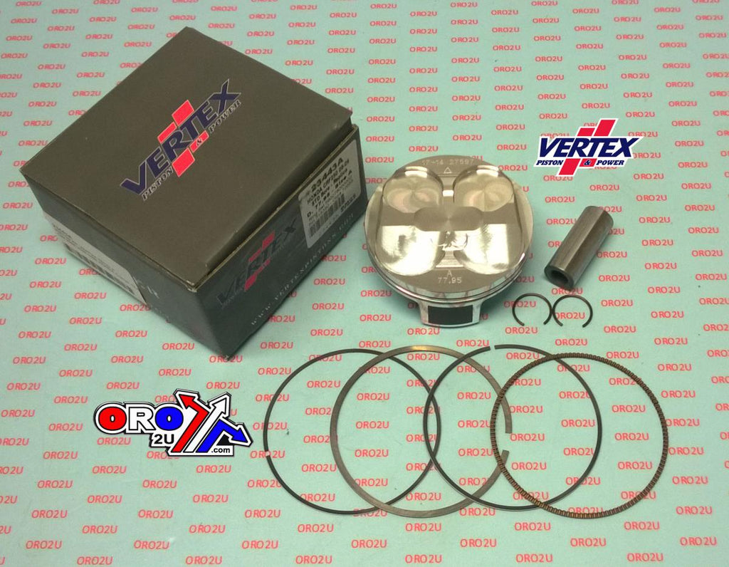 PISTON KIT VERTEX 78.0 C HONDA CRF 250 08-09, VERTEX 23443C COMPR 13,0:1