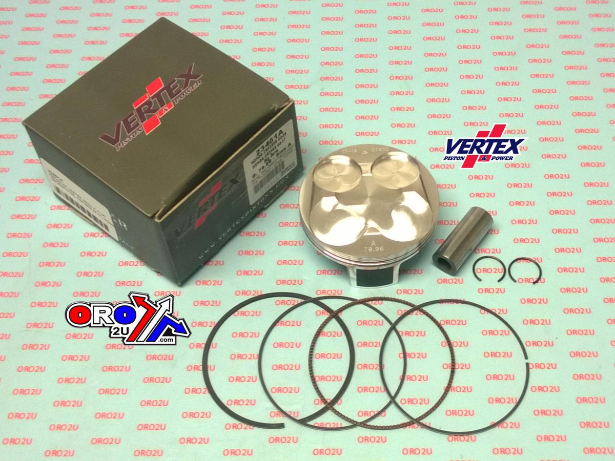 PISTON KIT VERTEX 79.0 A HONDA CRF 250 R/X 04-17, VERTEX 23461A OS +1.00 BIG BORE COMPR 13,0:1