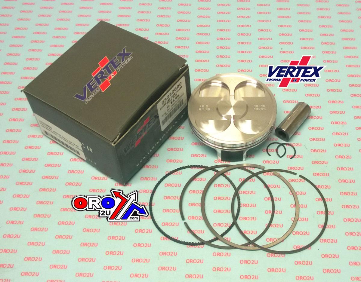 PISTON KIT VERTEX 84.0 HONDA CRF 250 R/X 04-17, VERTEX 23232600 OS +6.00 BIG BORE XL