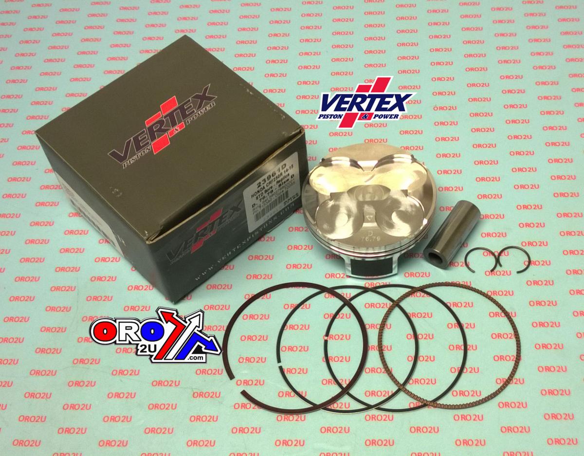 PISTON KIT VERTEX 76.8 B HONDA CRF 250 14-15, VERTEX 23961B COMPR 13,5:1