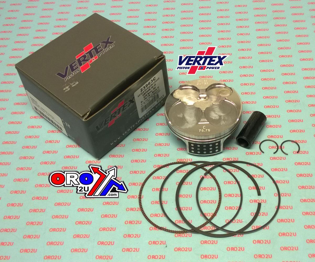 PISTON KIT VERTEX 76.8 C GP HONDA CRF 250 14-15, VERTEX 23963C HC COMPR 14,6:1 GP RACERS CHOICE