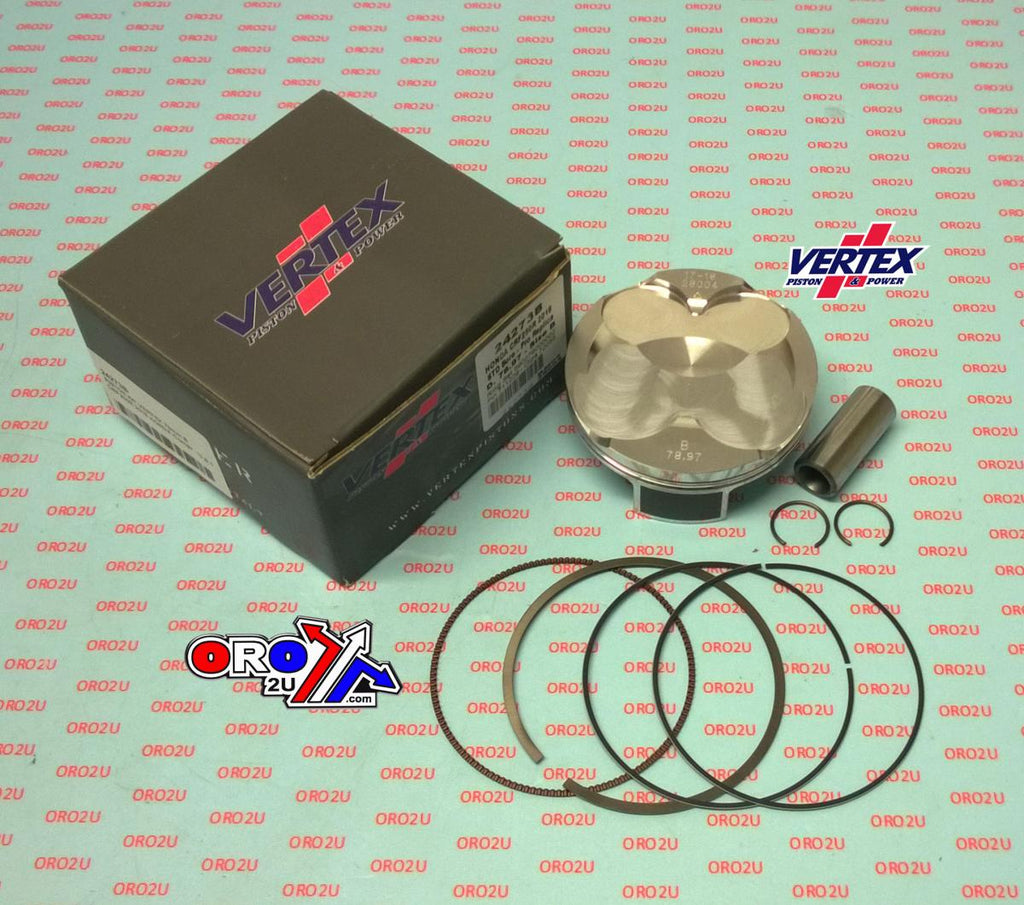 PISTON KIT VERTEX 79.0 A HONDA CRF 250 R/RX 18-19, VERTEX 24273A COMPR 13,9:1