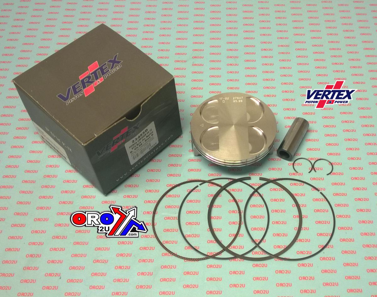 PISTON KIT VERTEX 96.0 B HONDA CRF 450 09-12, VERTEX 23455B COMPR 12,0:1