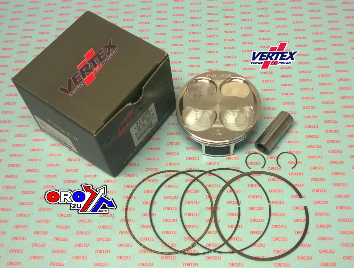 PISTON KIT VERTEX 96.0 C HC HONDA CRF 450 09-12, VERTEX 23456C HC COMPR 12,9:1
