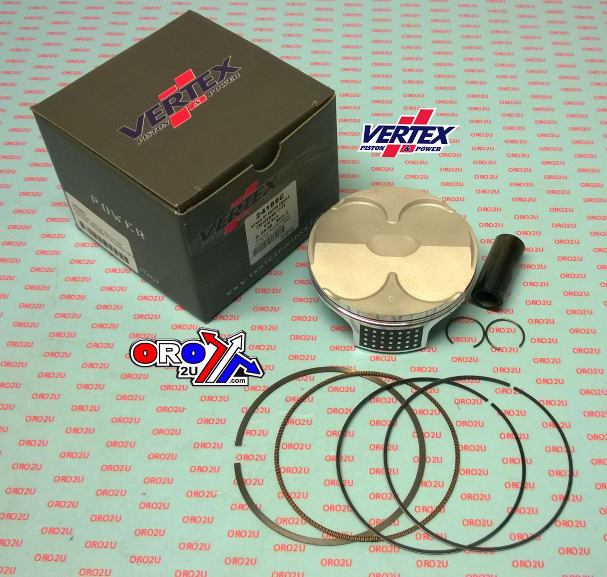 PISTON KIT VERTEX 96.0 B GP HONDA CRF 450 R/RX 17-18, VERTEX 24189B HC COMPR 13,9:1 GP RACERS CHOICE