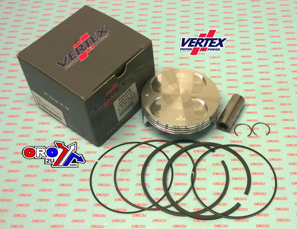 PISTON KIT VERTEX 99.0 A HONDA TRX 450 06-09/2013, VERTEX 23523A OS +3.00 BIG BORE COMPR 12,0:1