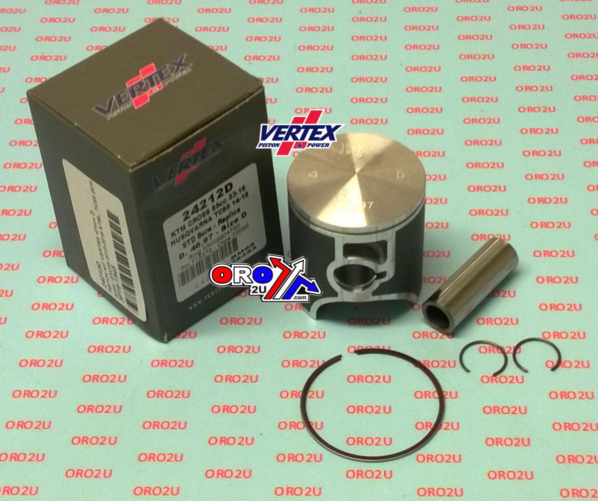 PISTON KIT VERTEX 47.0 D KTM SX/EXC 85 03-24, VERTEX 24212D GAS GAS MC85/HUSKY TC85