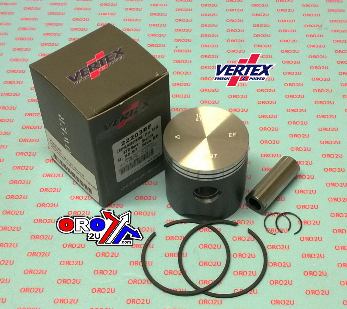 PISTON KIT VERTEX 56 A/B HUSKY WRE 125 DP 94-96, VERTEX 22203AB
