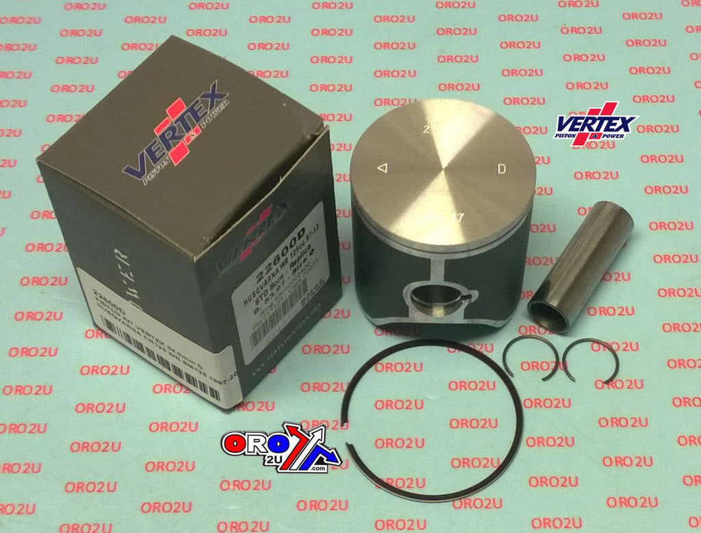 PISTON KIT VERTEX 54.0 E HUSKY CR/WR/SM 125 97-13, VERTEX 22600E HUSQVARNA