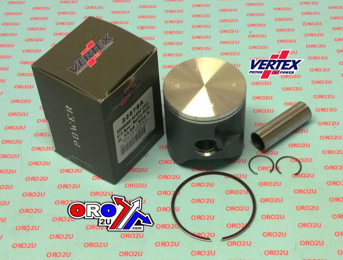 PISTON KIT VERTEX 54.0 A KAWASAKI KX/KXE 125 99-00, VERTEX 22578A