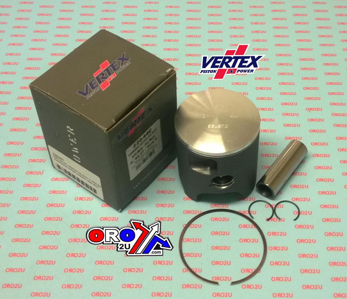 PISTON KIT VERTEX 66.4 C KAWASAKI KX/KXE 250 98-01 PRO RACE, VERTEX 22644C SINGLE RING