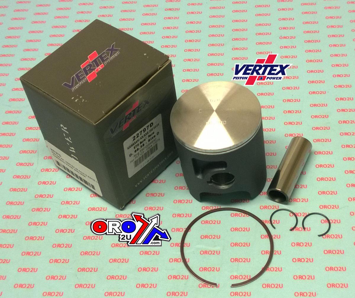 PISTON KIT VERTEX 66.4 D KAWASAKI KX/KXE 250 02-04 RACE, VERTEX 22797D SINGLE RING