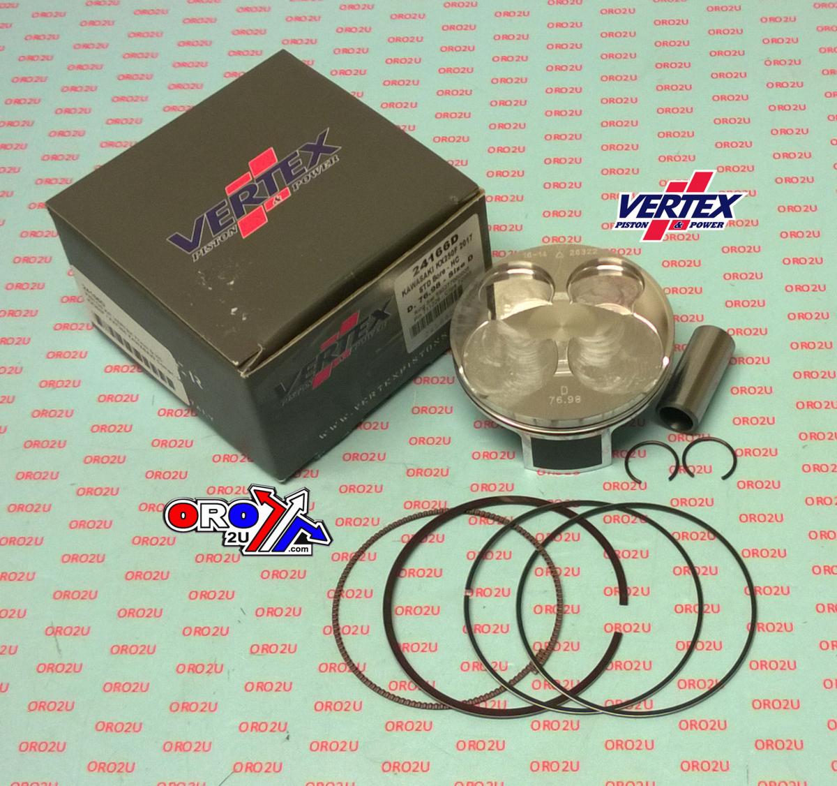 PISTON KIT VERTEX 77.0 D HC KAWASAKI KX/KXE 250 2017, VERTEX 24166D HC COMPR 14,7:1