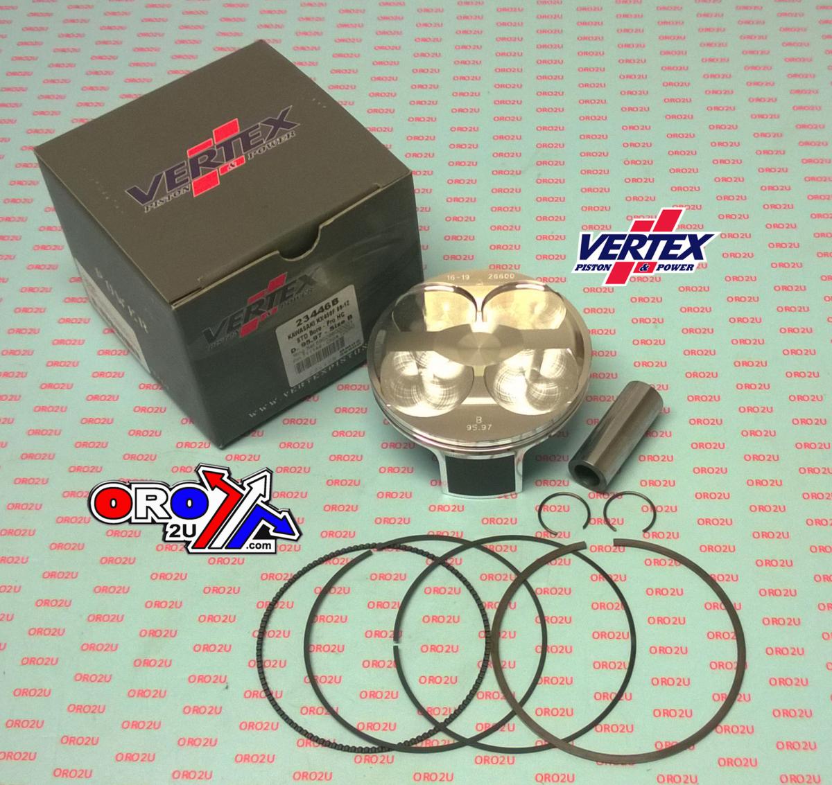 PISTON KIT VERTEX 96.0 D HC KAWASAKI KX 450 09-12, VERTEX 23446D HC COMPR 13,2:1