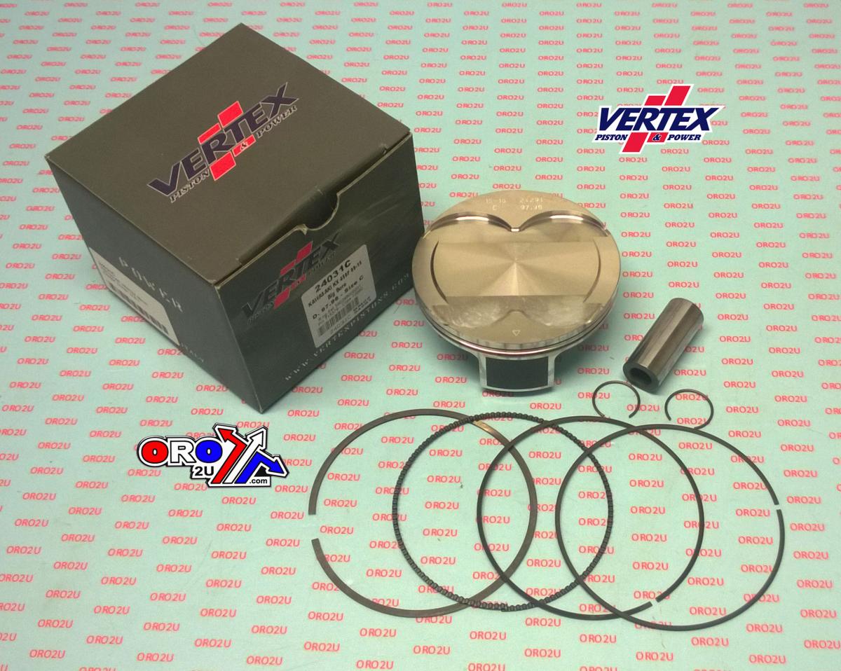 PISTON KIT VERTEX 98.0 B KAWASAKI KX 450 09-15, VERTEX 24031B OS+2:00 BIG BORE COMPR 12,5:1