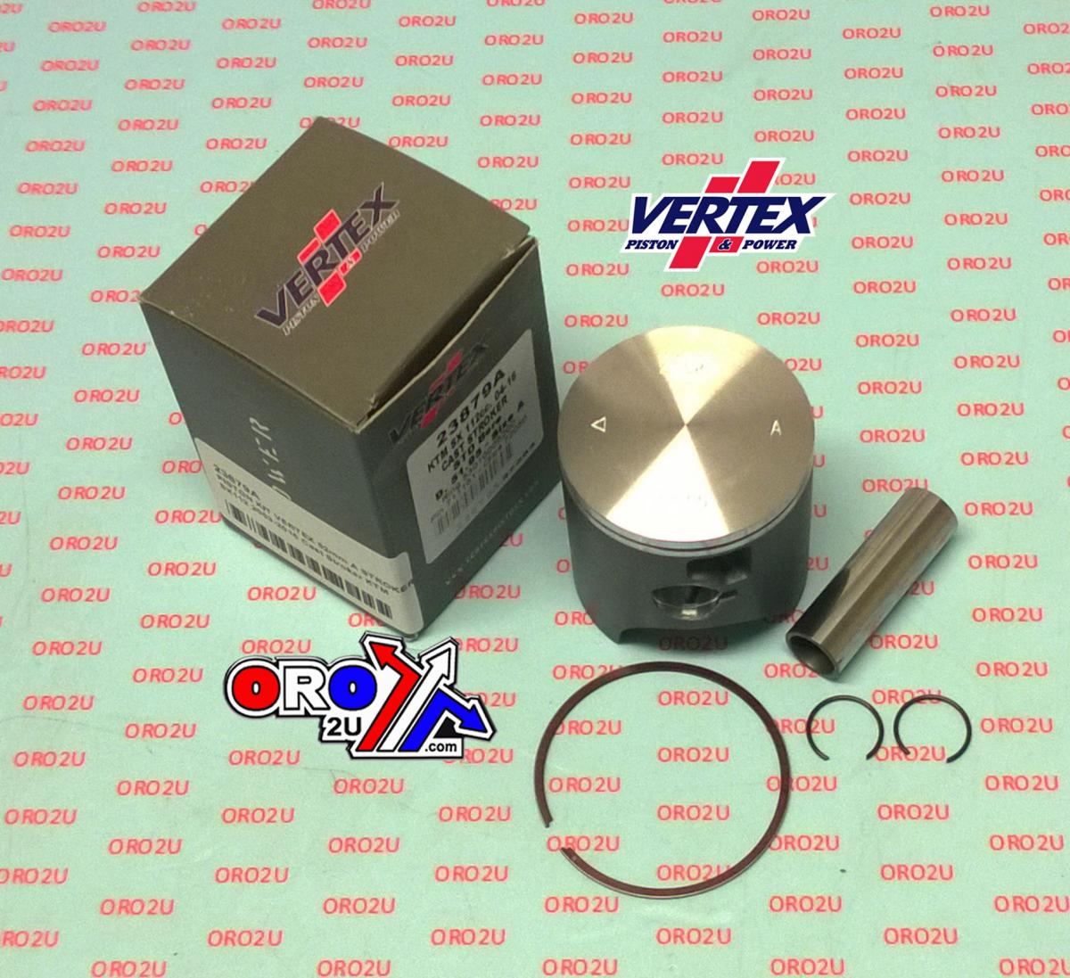 PISTON KIT VERTEX 52.0 A KTM SX 112 03-16, VERTEX 23879A CAST STROKER