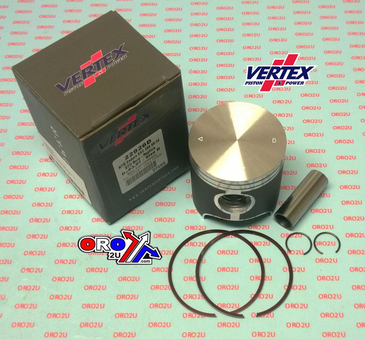 PISTON KIT VERTEX 64.0 A KTM EXC 200 98-16, VERTEX 22926A