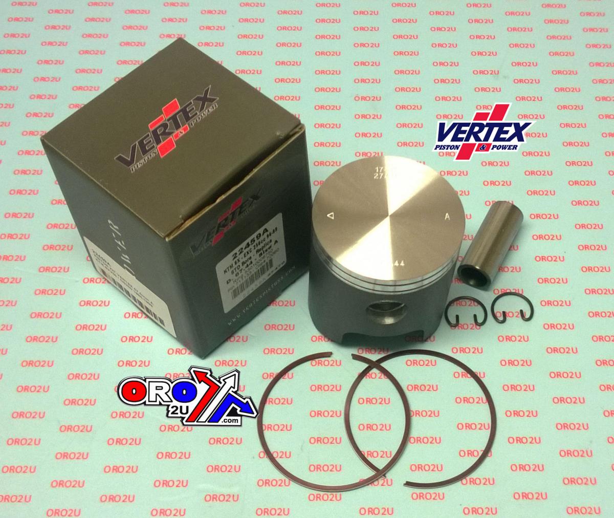 PISTON KIT VERTEX 67.5 B KTM SX/GS 250 96-99, VERTEX 22459B