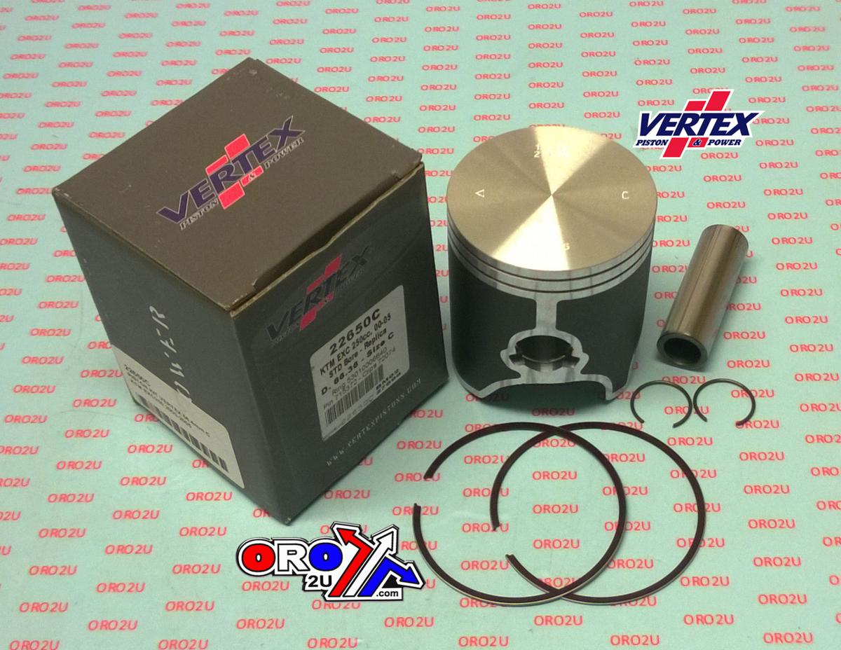 PISTON KIT VERTEX 66.4 A KTM EXC 250 00-05, VERTEX 22650A