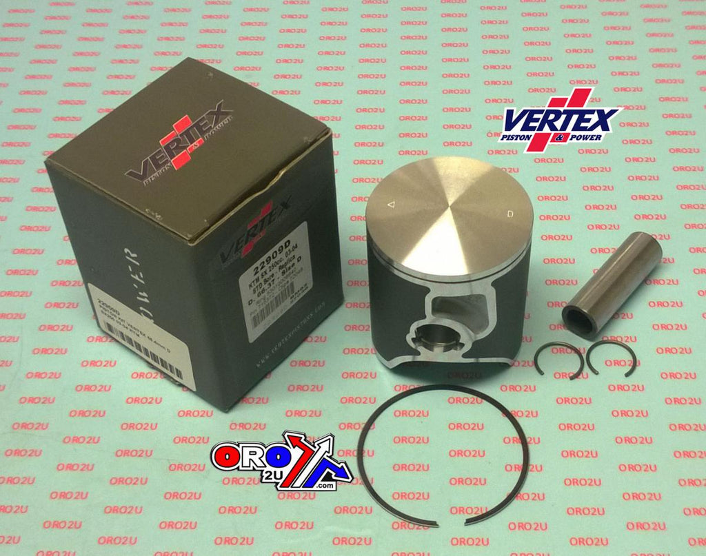 PISTON KIT VERTEX 66.4 C KTM SX 250 03-04, VERTEX 22909C