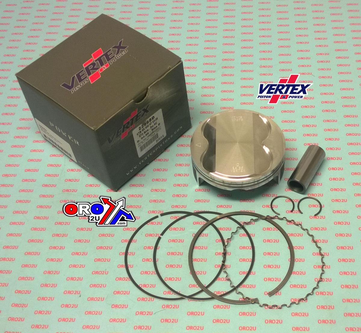 PISTON KIT VERTEX 95.0 C KTM SX 450 03-06, VERTEX 22968C HC COMPR 13,0:1