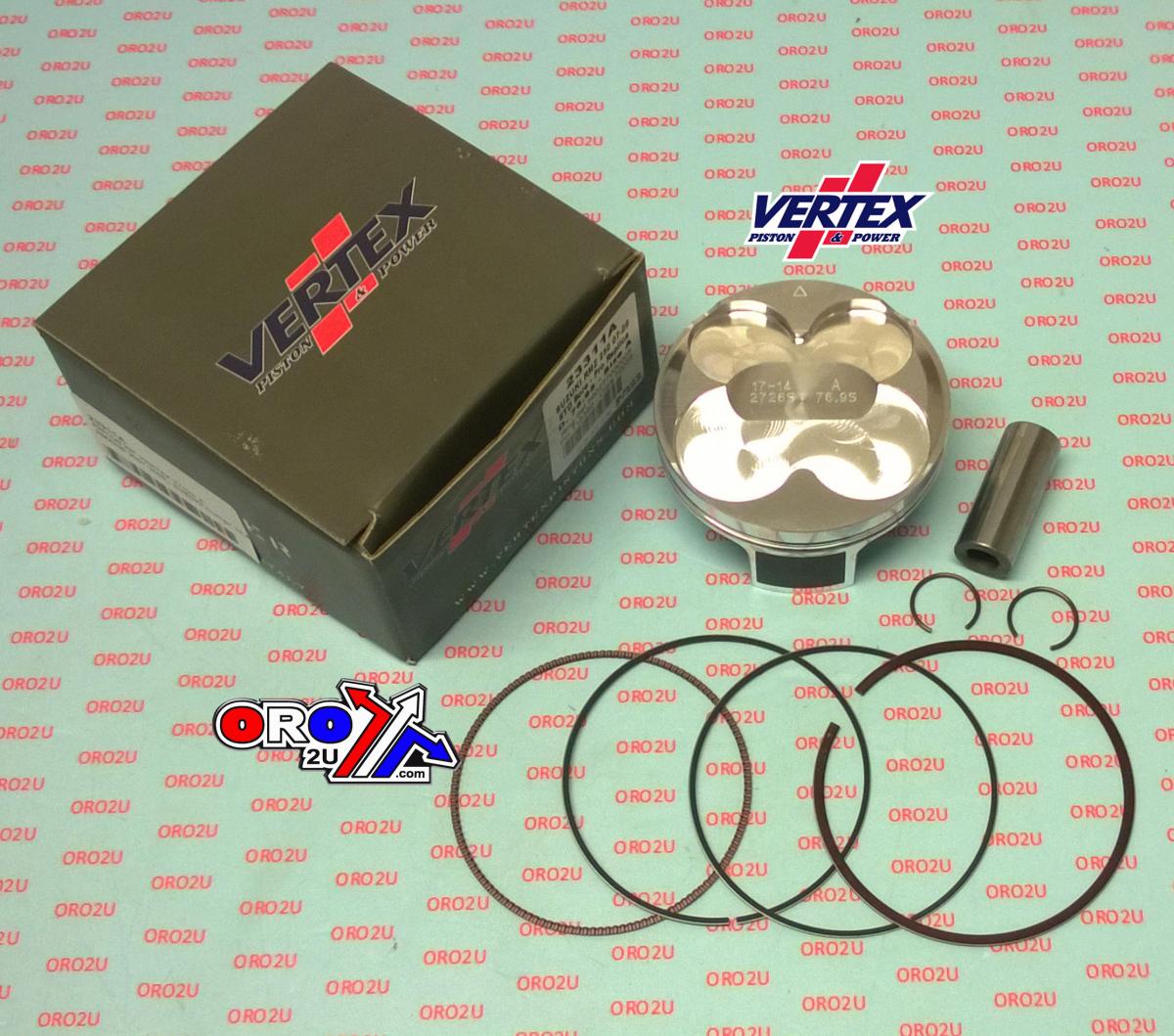 PISTON KIT VERTEX 77.0 D SUZUKI RMZ 250 07-09, VERTEX 23311D COMPR 13,4:1