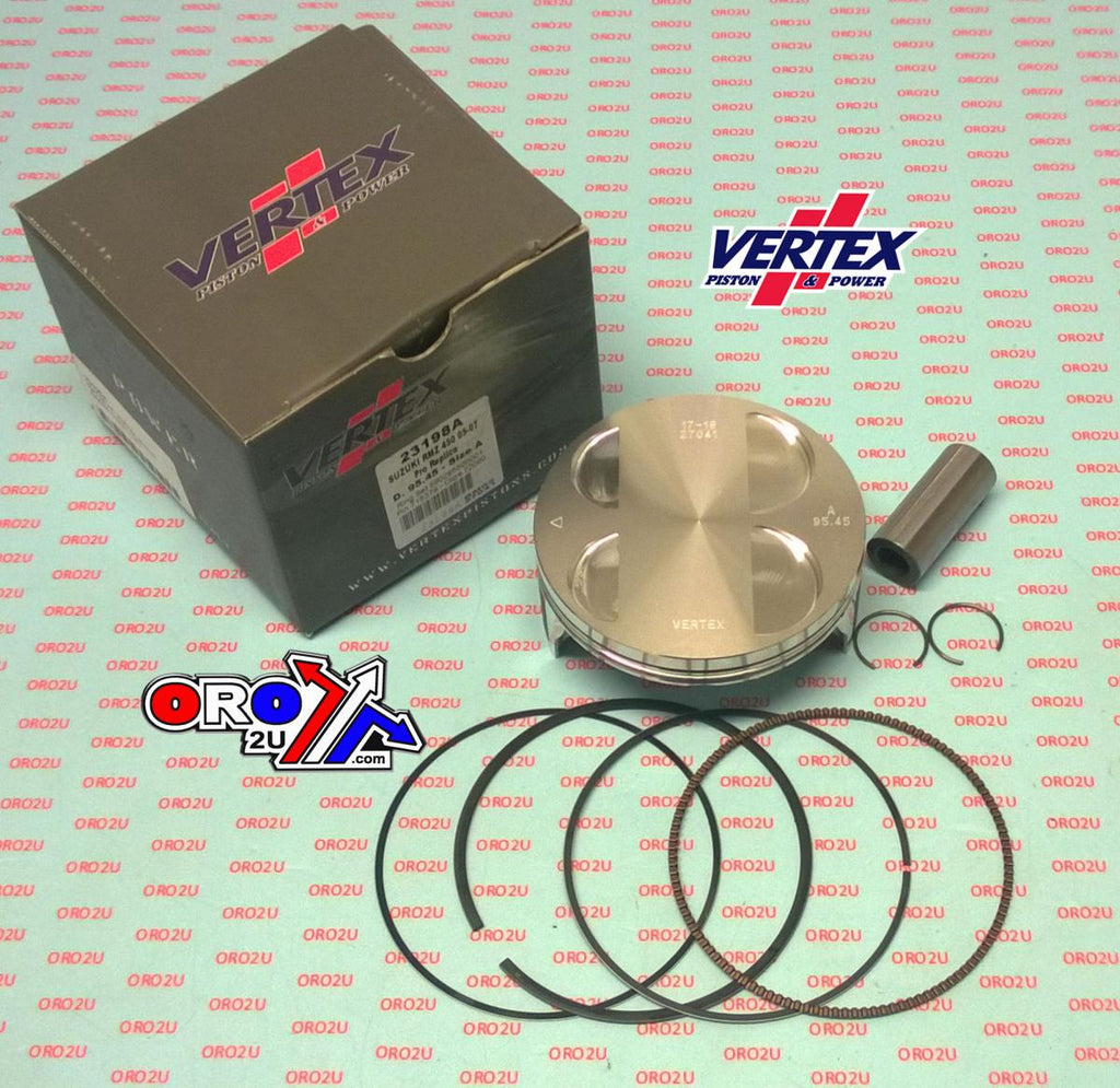 PISTON KIT VERTEX 95.5 C SUZUKI RMZ 450 05-07, VERTEX 23198C COMPR 11,9:1