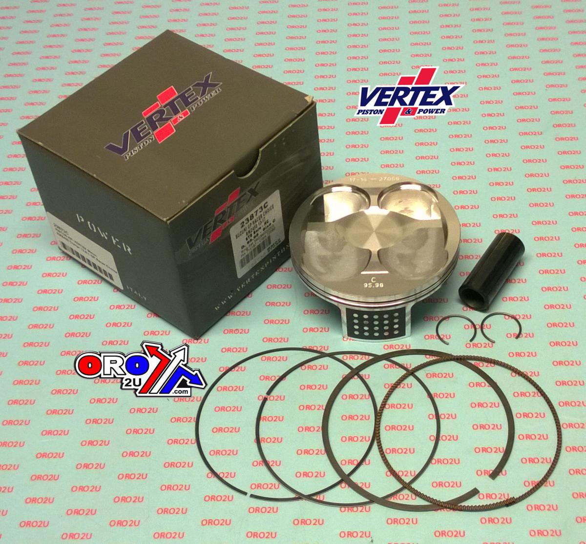 PISTON KIT VERTEX 96.0 B GP SUZUKI RMZ 450 13-17, VERTEX 23873B HC COMPR 13,8:1 GP RACERS CHOICE