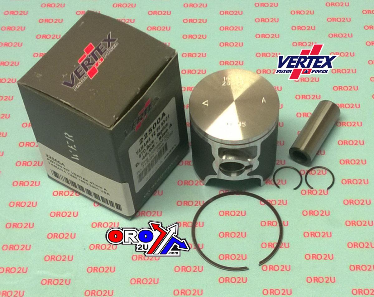 PISTON KIT VERTEX 47.0 B YAMAHA YZ 80 93-01 USA, VERTEX 22500B