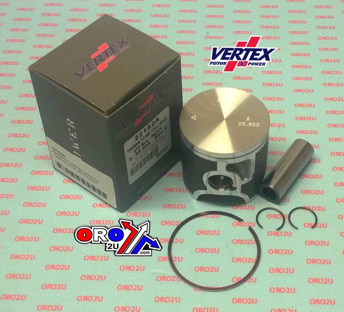 PISTON KIT VERTEX 57.0 YAMAHA YZ/WR 125 92-93, VERTEX 22152100 OS +1.00