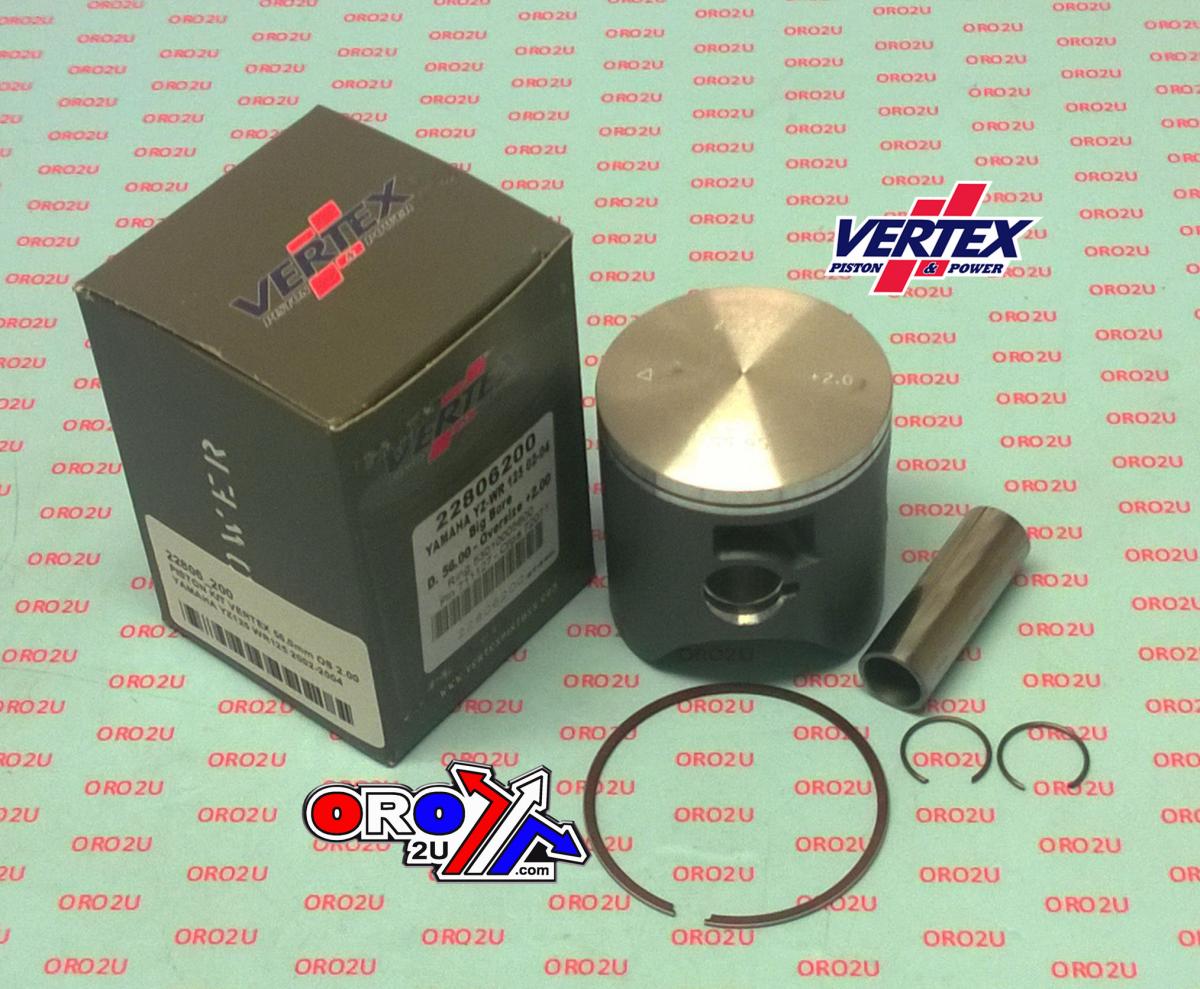 PISTON KIT VERTEX 54.0 D YAMAHA YZ/WR 125 02-04, VERTEX 22806D