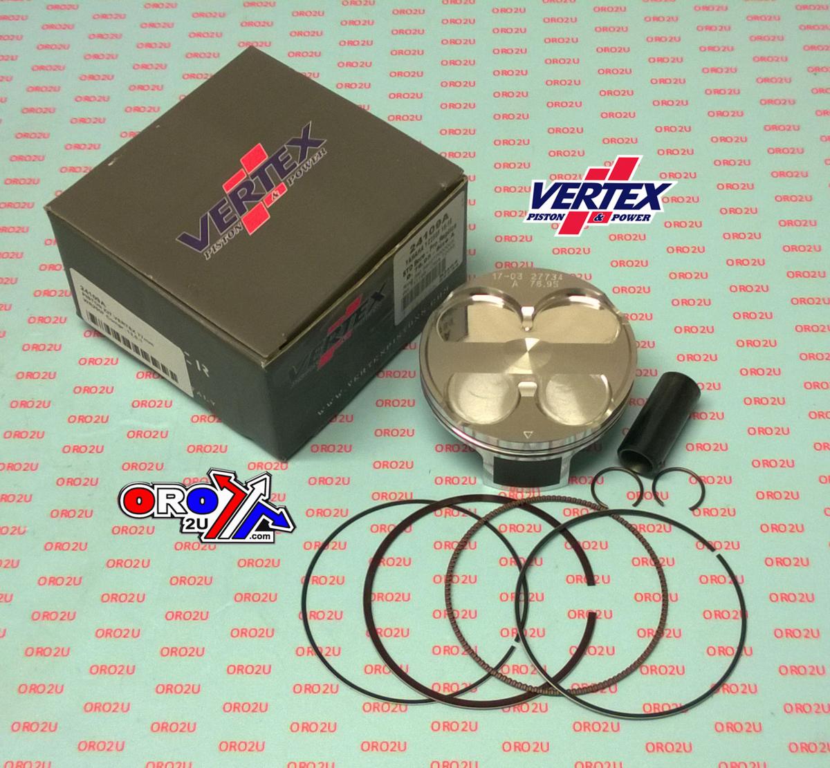 PISTON KIT VERTEX 77.0 D YAMAHA WR/YZ 250 16-19, VERTEX 24109D COMPR 13,5:1
