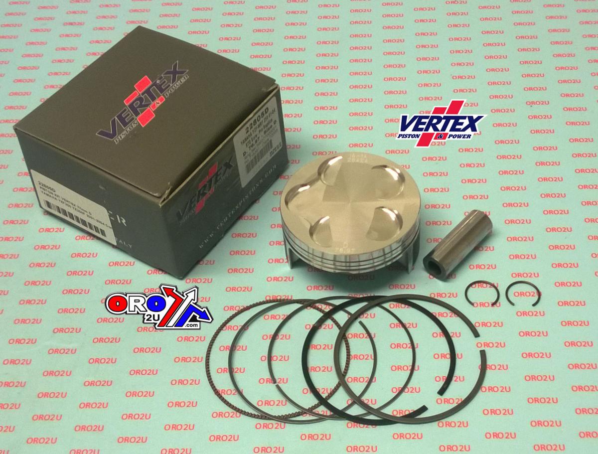 PISTON KIT VERTEX 77.0 C YAMAHA YZ 250 01-04, VERTEX 22805C COMPR 12,5:1