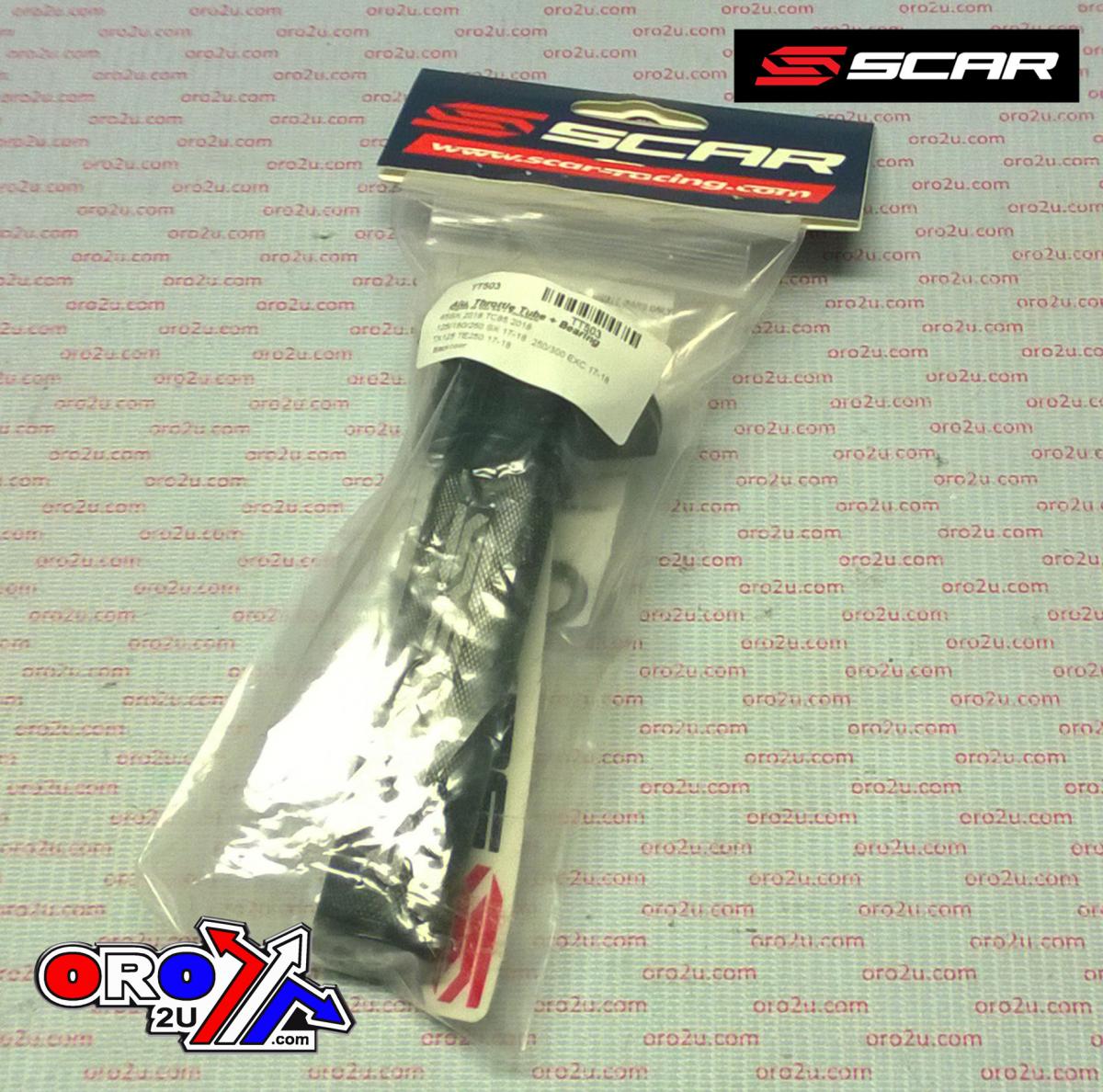 ALUMINIUM THROTTLE TUBE WITH BEARING BLACK 17-26 GASGAS HUSQVARNA KTM MC TC TX TE SX 85 125 150 250 300 SCAR TT503