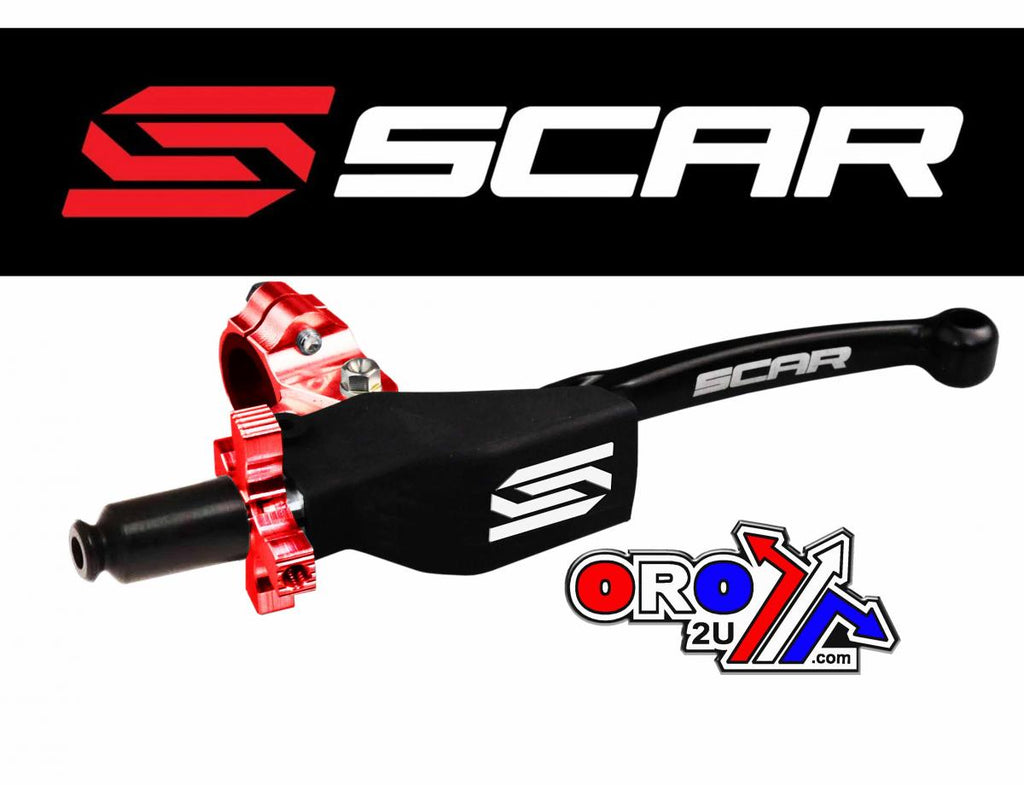 PIVOT CLUTCH LEVER ASSEMBLY RED BLACK UNIVERSAL 2ST 4ST EASY ADJUSTER SCAR CPCL1